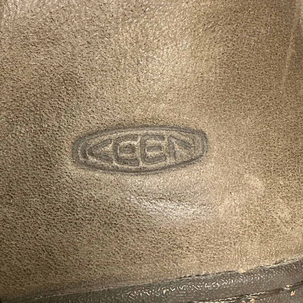 KEEN Taupe Leather Wedge Mid-Calf Boots – Size 8.5 / 39 - Picture 2 of 10